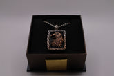 Keith Jack Silver and Bronze Raven Pendant - Medium
